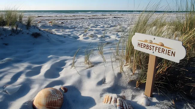 Herbstlicher Strandspaziergang an der Ostsee