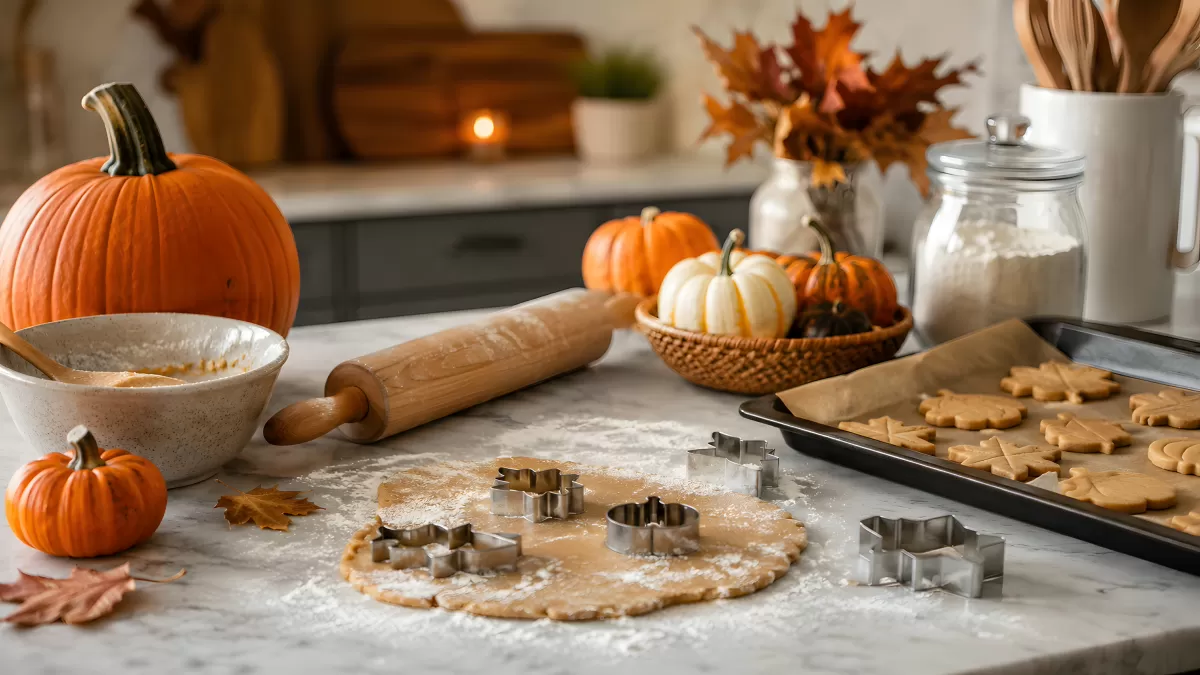 Herbstliches Backen mit Kürbissen und Ausstechformen