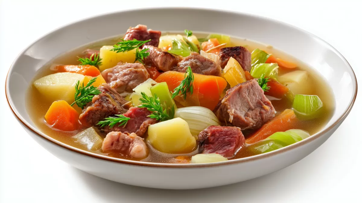 Herzhafter Pichelsteiner mit Fleisch und Gemüse