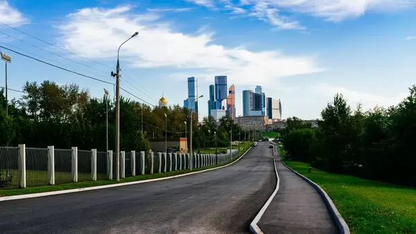 High rises of Moscow city / Hohe Aufstiege der Moskauer Stadt