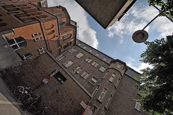 Historic buildings - view from the music university in cologne