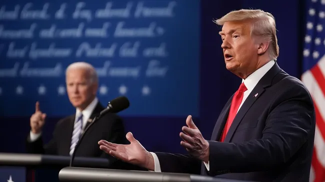 Historisches Debatten-Duell zwischen US-Präsidentschaftskandidaten