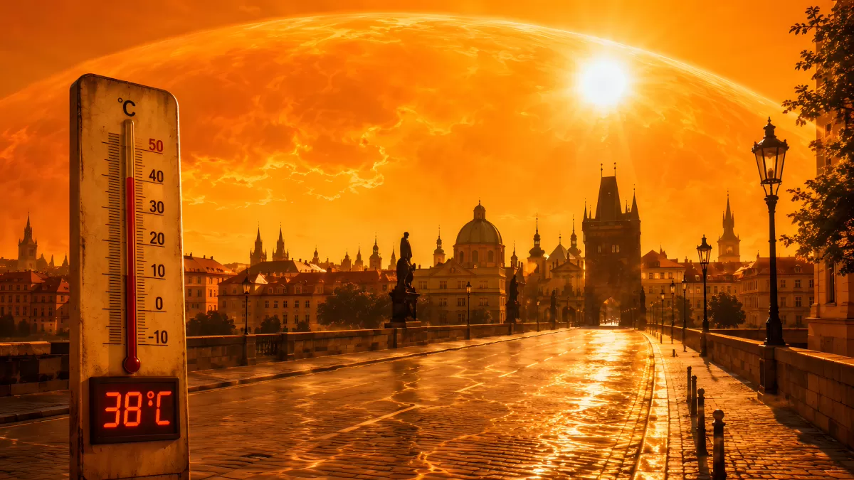 Hitzewelle in Prag – Thermometer zeigt 38 Grad