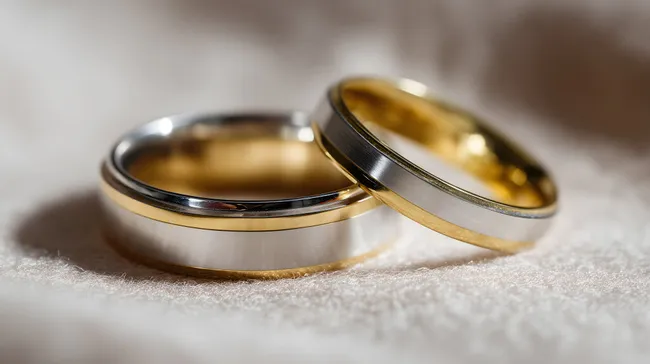 Hochwertige Eheringe aus Gold und Silber