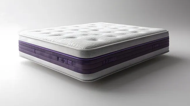 Hochwertige Matratze mit Schaumstoffkern und Stoffbezug