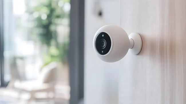 Hochwertige Sicherheitskamera in heller Umgebung