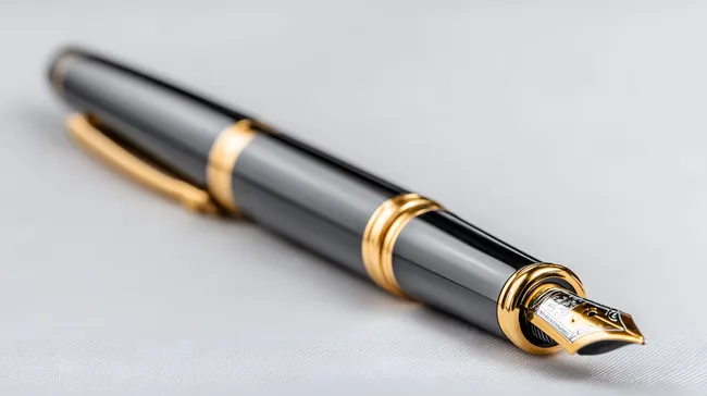 Hochwertiger Füllfederhalter mit goldener Spitze
