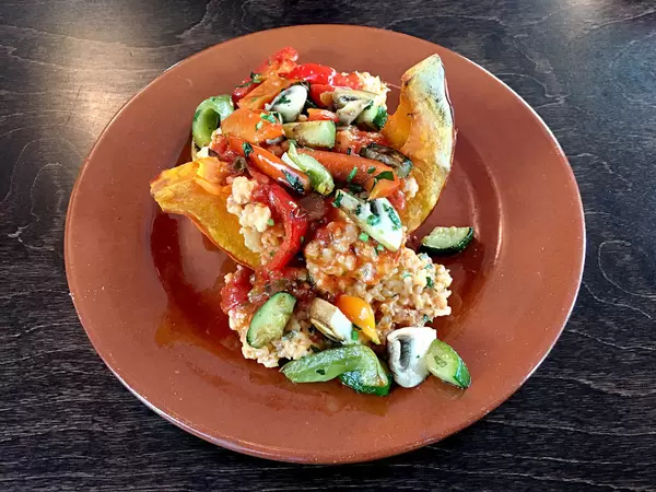 Hokkaido Kürbis mit Gemüse