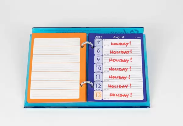 Holiday dates on calendar