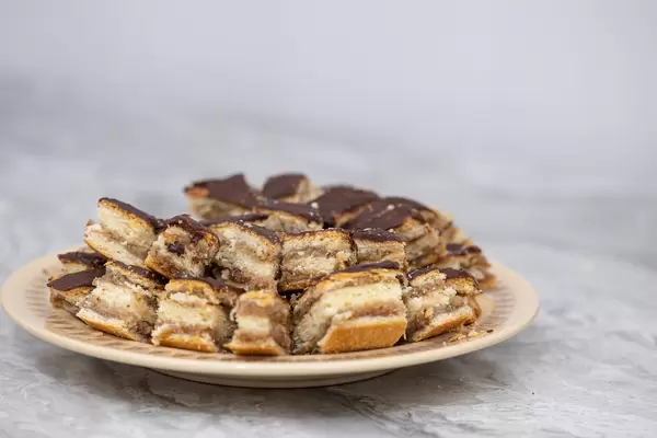 Homemade Apple Pie with Chocolate topping
