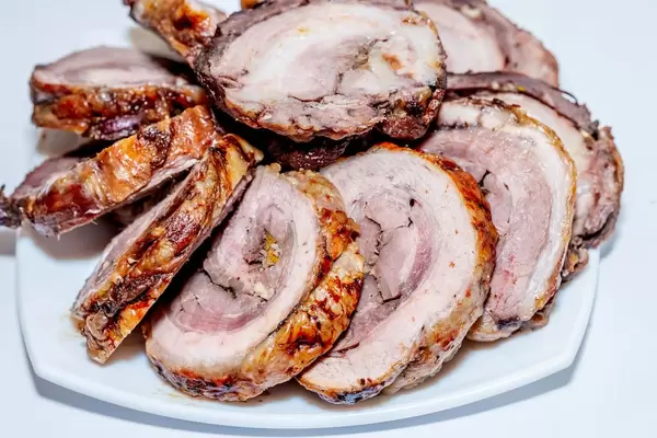 Homemade baked pork roll with spices  Flip 2019