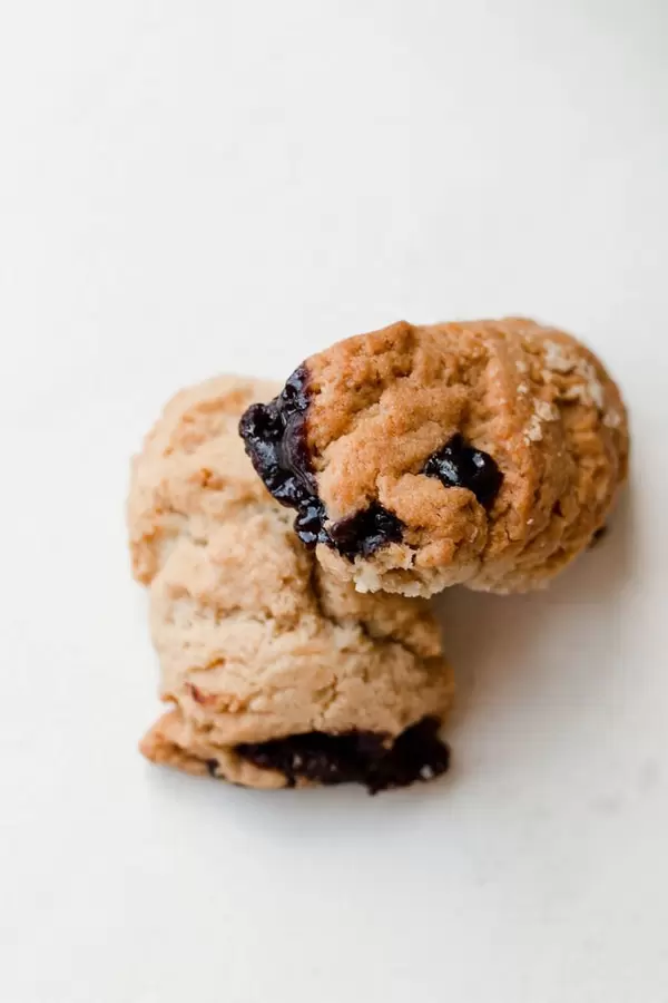 Homemade biscuits with chocolate