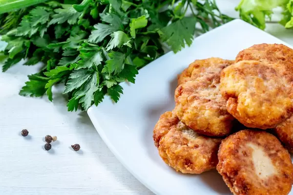 Homemade fried fish cutlets