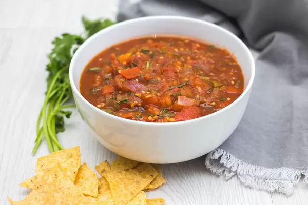 Homemade Salsa in a White Bowl   Flip 2019