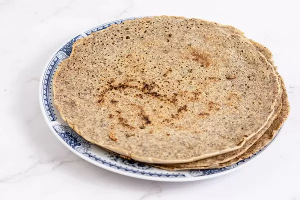 Homemade Whole Wheat Flour Tortillas on the plate