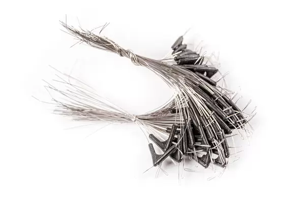 Hook splitters on white, fishing tackle