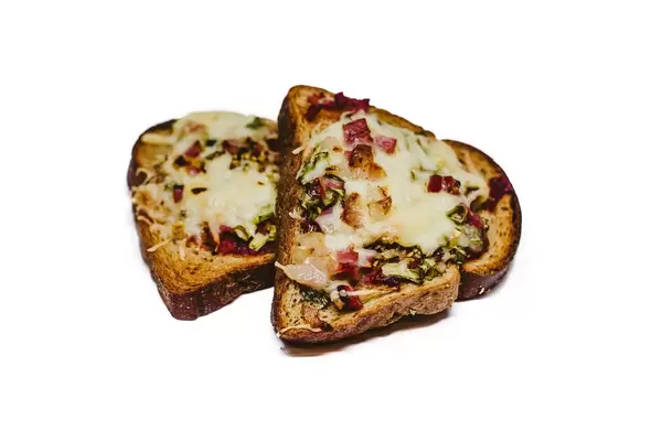 Hot Toasts Of Meat And Cheese