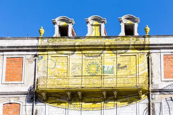 House in Lisbon with BP Graffiti