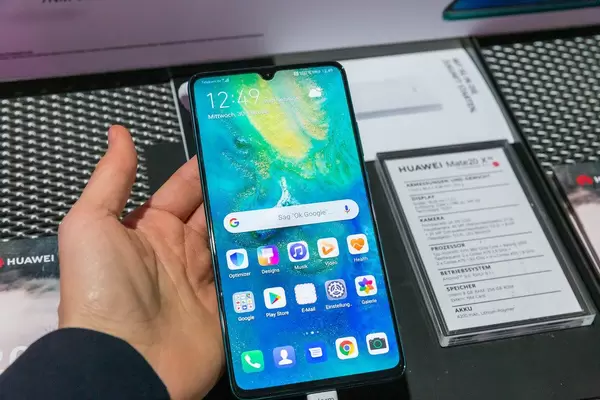 Huawei Mate 20X 5G displayed at Digital X in Cologne