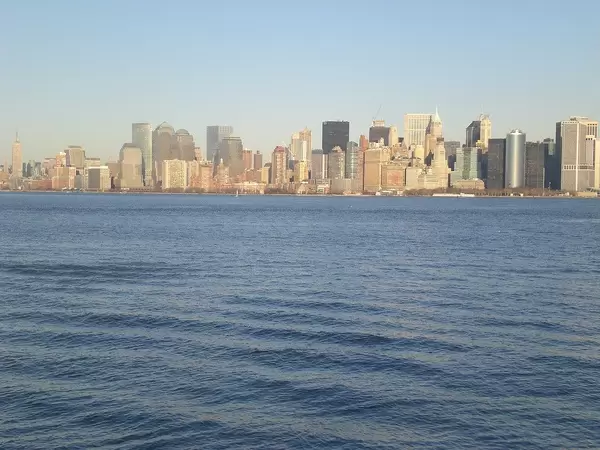 Hudson River and skyline in north east America