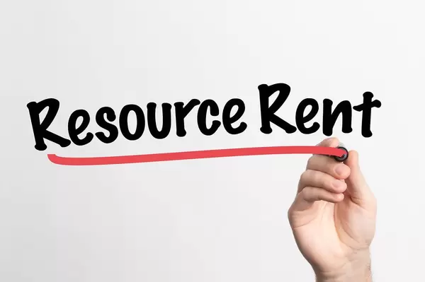 Human hand writing Resource Rent on whiteboard