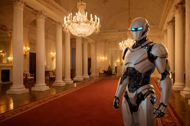 Humanoider Roboter im Weißen Haus