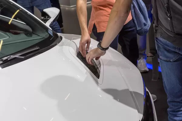 Hybrid technique grilles of Honda NSX