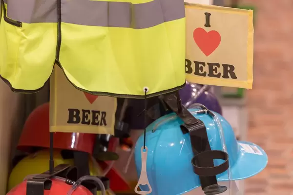 I love beer Flaggen und Trink-Kappe