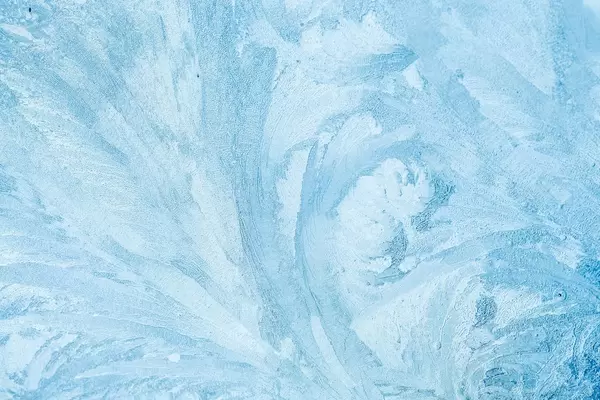 Ice patterns on winter glass  Flip 2019
