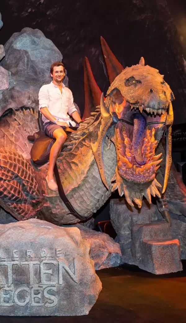 Ich auf einem Drachen