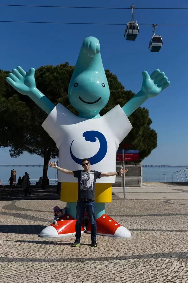 Ich in Lissabon, Portugal