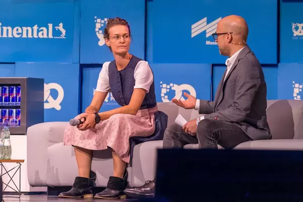 Ida Tin im Talk auf der Bits und Pretzels Bühne