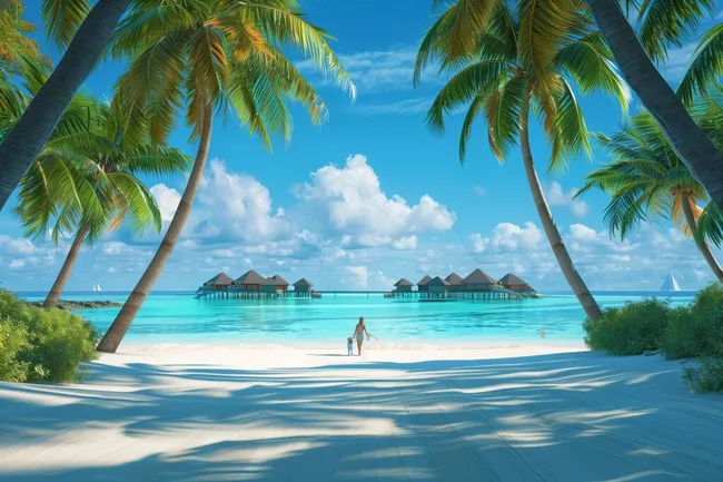 Idyllischer Strandurlaub auf tropischen Inseln