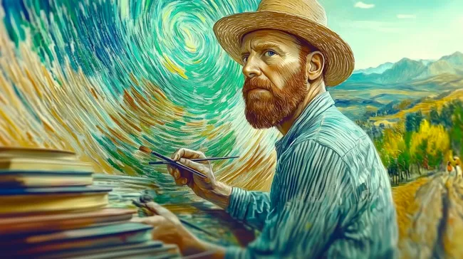 Impressionistische Darstellung des Malers Van Gogh