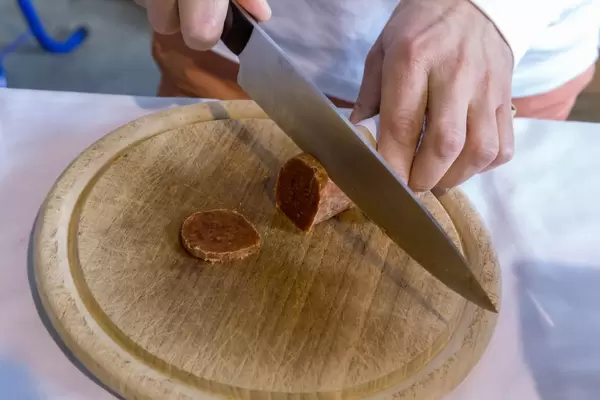 In Scheiben geschnittenes Feigenkonfekt