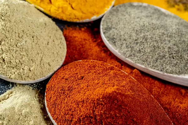 Indian multi-colored spice background