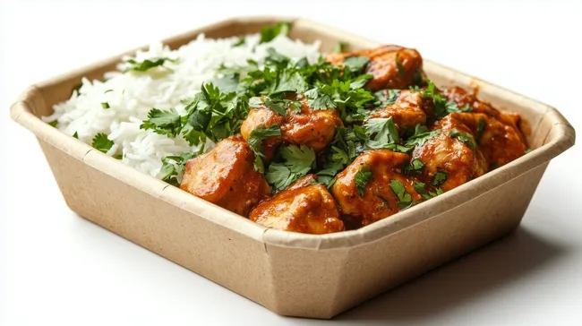 Indisches Butter-Chicken mit Basmati-Reis