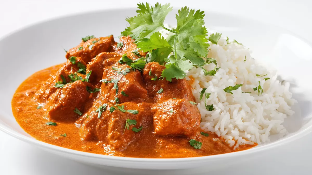 Indisches Chicken Tikka Masala mit Basmatireis