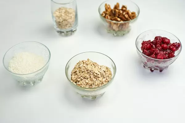 Ingredients ready for preparing healthy breakfast