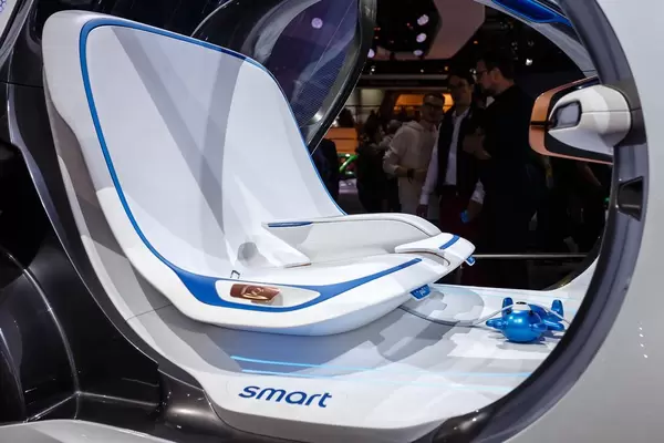 Innenansicht von dem Konzept Vision EQ von Smart