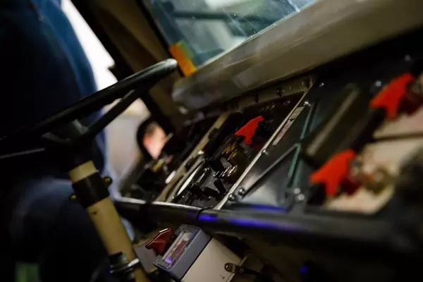 Innenansicht von dem Transportpanzer FUCHS