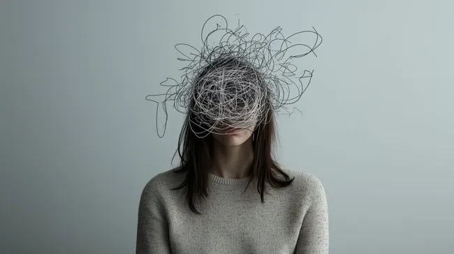 Innere Unruhe - Symbolische Darstellung von Stress