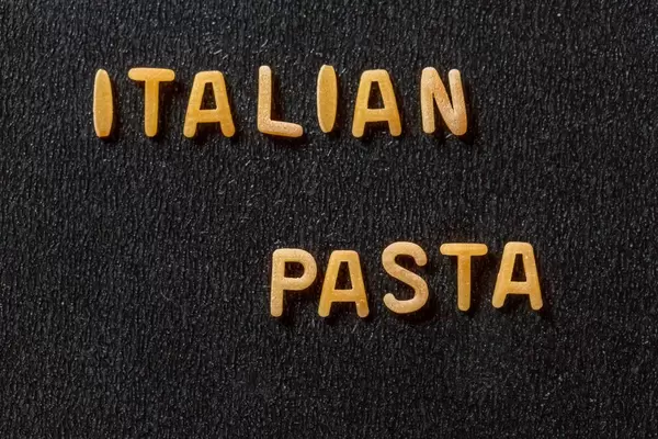 Inscription Italian pasta