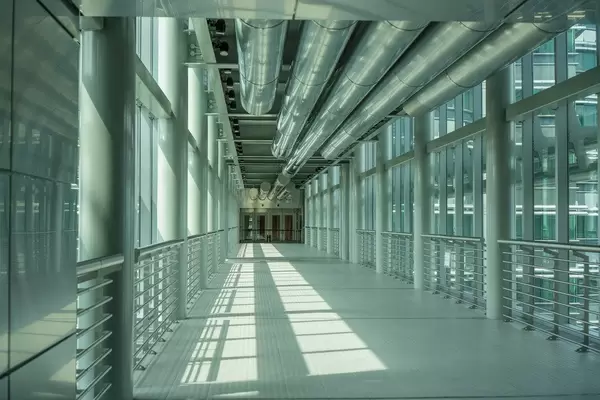 Inside the Skybridge of Petronas Twin Towers in Kuala Lumpur