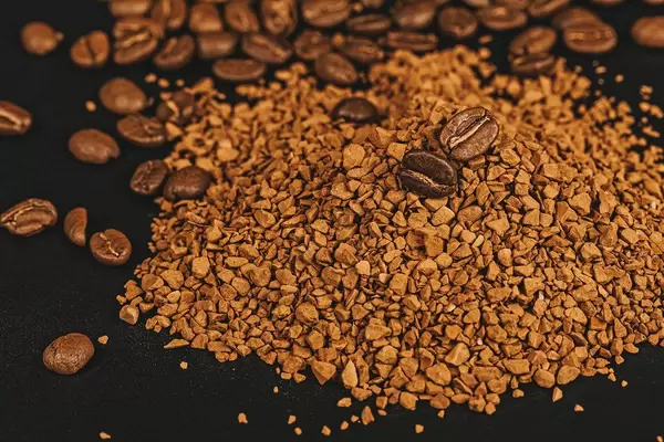 Instant coffee and coffee beans