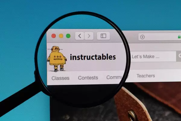 Instructables logo under magnifying glass