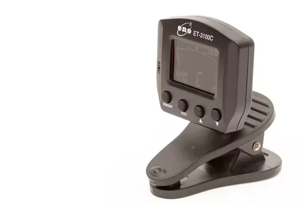 Instrumental Digital Audio Tuner with copy space