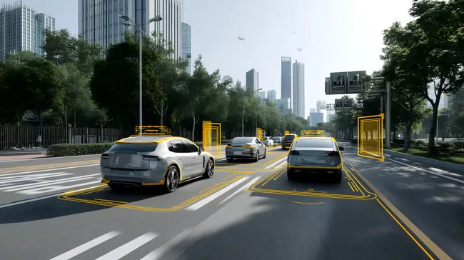 Intelligente autonome Fahrzeuge auf der Stadtautobahn