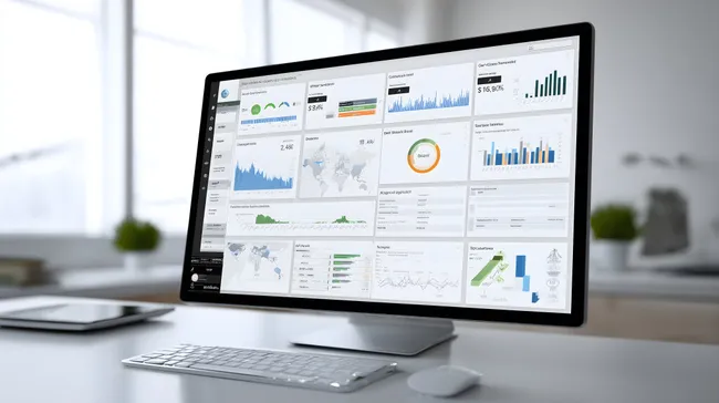 Interaktives Controlling-Dashboard mit Geschäftsanalysen