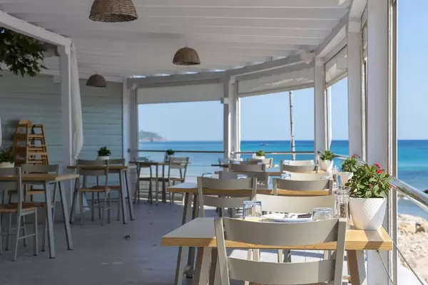 Interior of Aelia Restaurant Kassandra